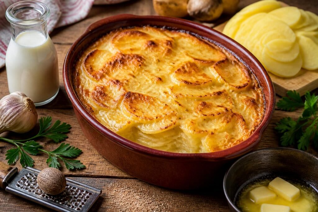 découvrez la recette authentique du gratin dauphinois maison, bien crémeux, accompagnée de conseils pratiques pour réussir ce classique de la cuisine française.