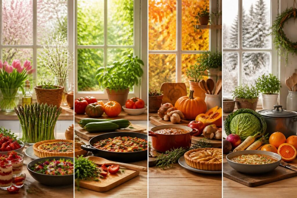 découvrez notre guide complet pour cuisiner maison toute l'année en suivant les saisons. recettes fraîches, astuces et conseils pour savourer des plats faits maison pleins de saveurs.