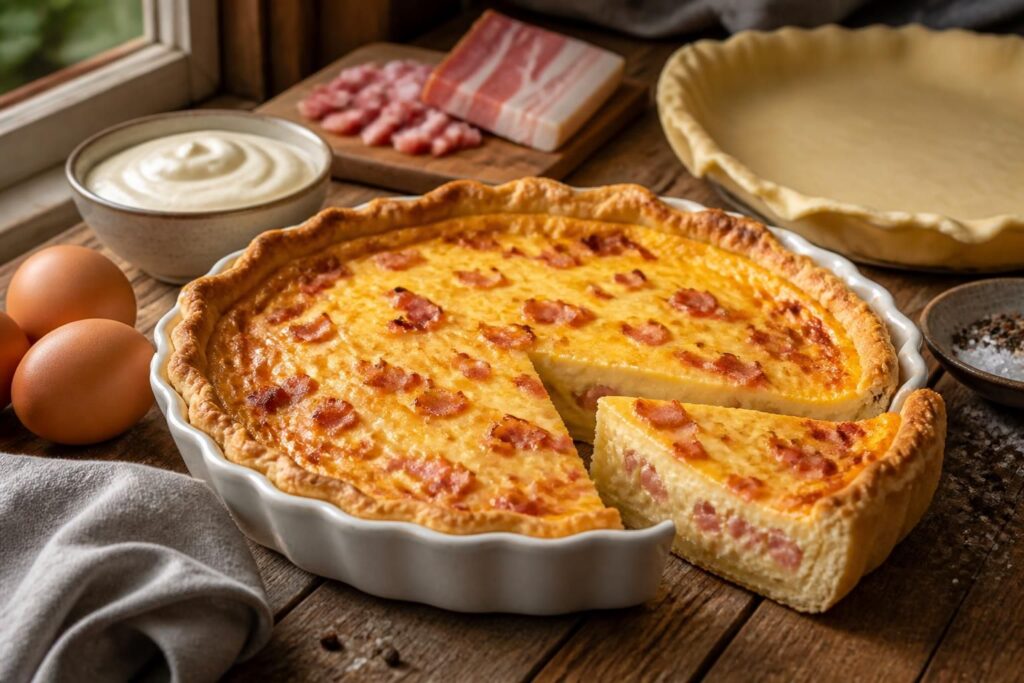découvrez la recette authentique de la quiche lorraine maison, simple et inratable pour un délicieux repas traditionnel.