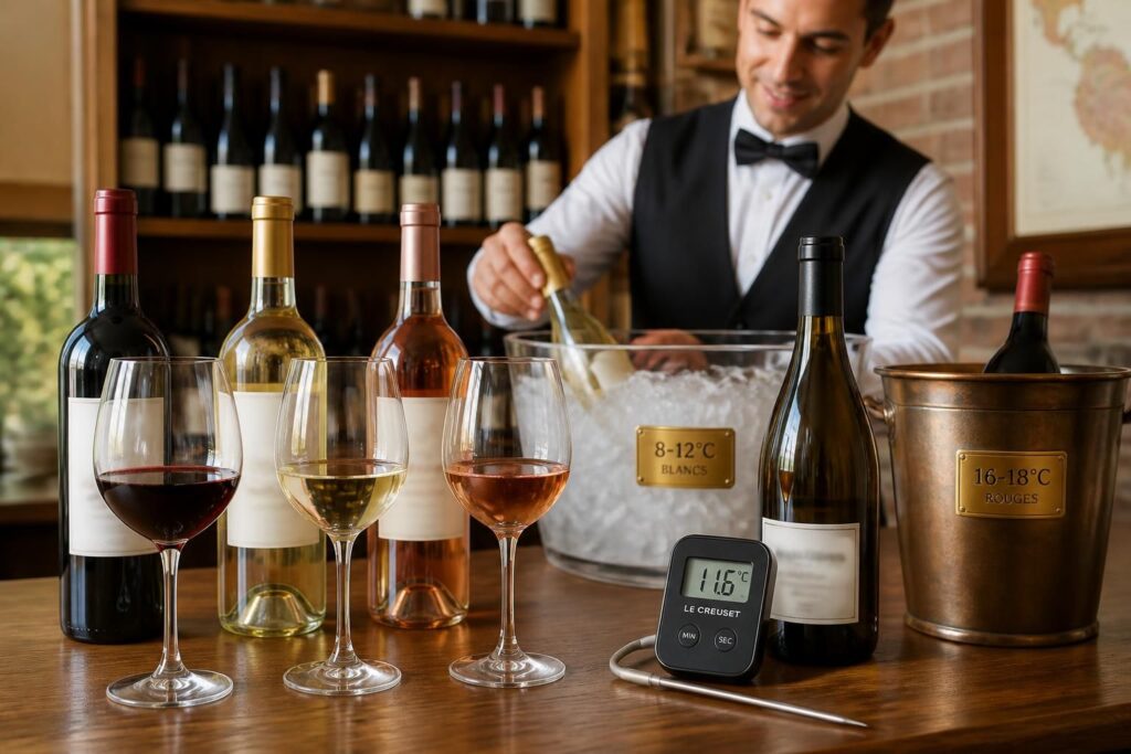 découvrez comment servir le vin à la bonne température grâce à notre guide pratique, pour sublimer chaque dégustation et révéler tous les arômes.