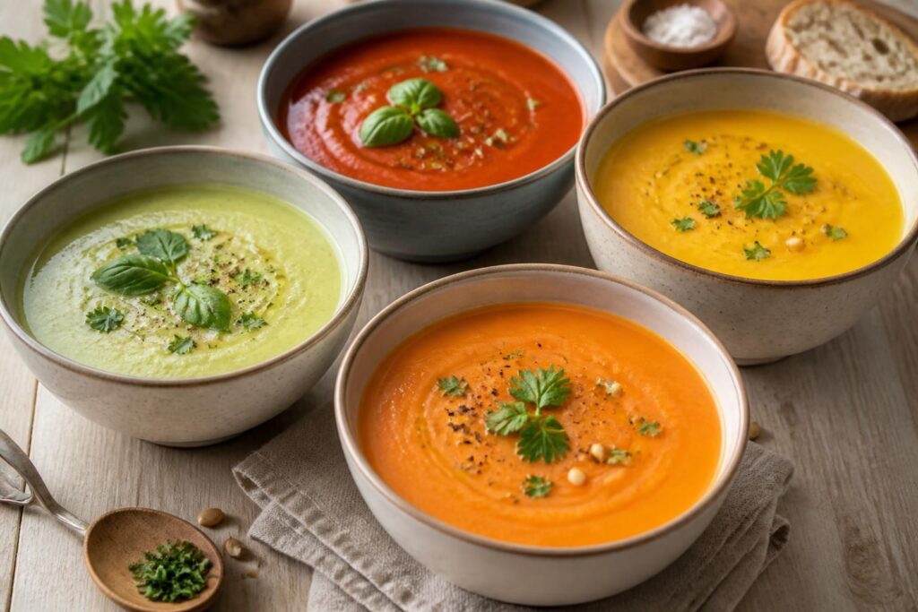 Soupes et veloutés de légumes : réconfortants et légers