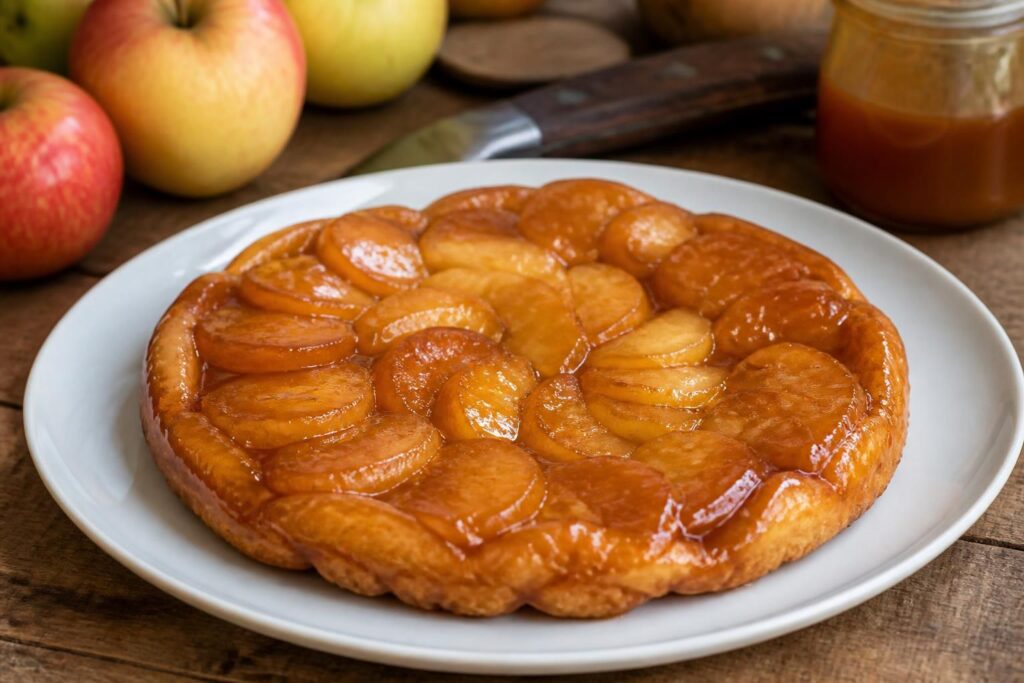 découvrez la recette authentique de la tarte tatin maison, une délicieuse douceur caramélisée parfaite pour les grandes occasions.