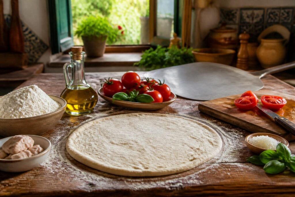 découvrez notre recette italienne facile et rapide pour préparer une pâte à pizza maison parfaite, moelleuse et savoureuse.