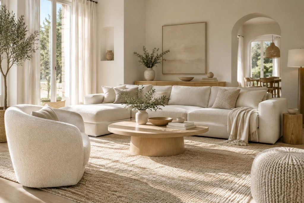 Couleur blanc cassé ou crème : signification et idées déco pour une ambiance lumineuse