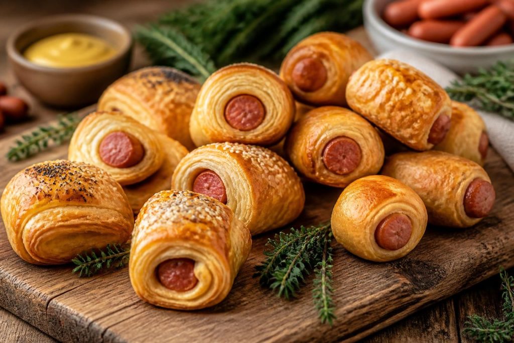 Roulé saucisse apéritif : recettes simples avec pâte brisée ou feuilletée