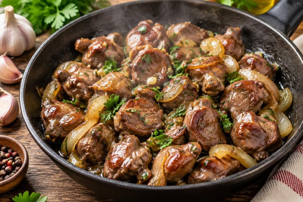 découvrez une recette facile et rapide de gésiers de volaille, à préparer à la poêle ou au cookeo pour un repas savoureux.