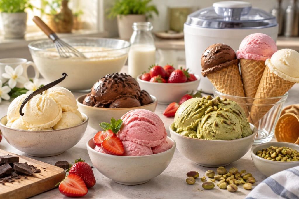 Glace maison recette facile avec ou sans sorbetière pour toutes les envies