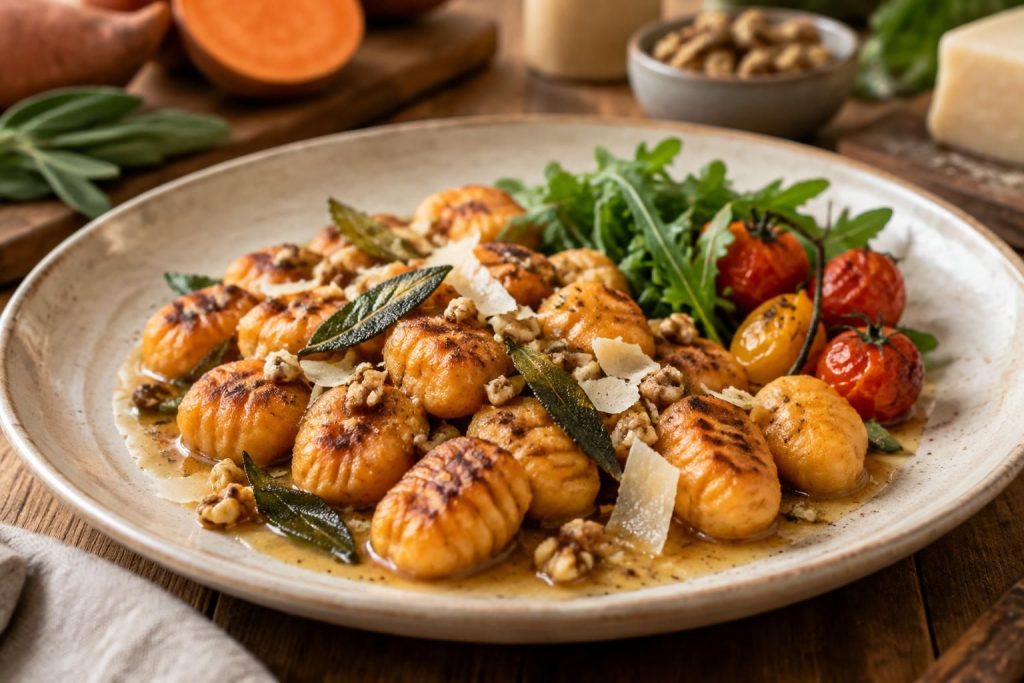 Gnocchi de patate douce recette facile, sans gluten et accompagnements gourmands